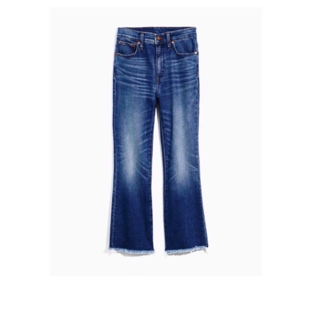 MADEWELL Fringe Flare Crop Jeans - Picture 5 of 10